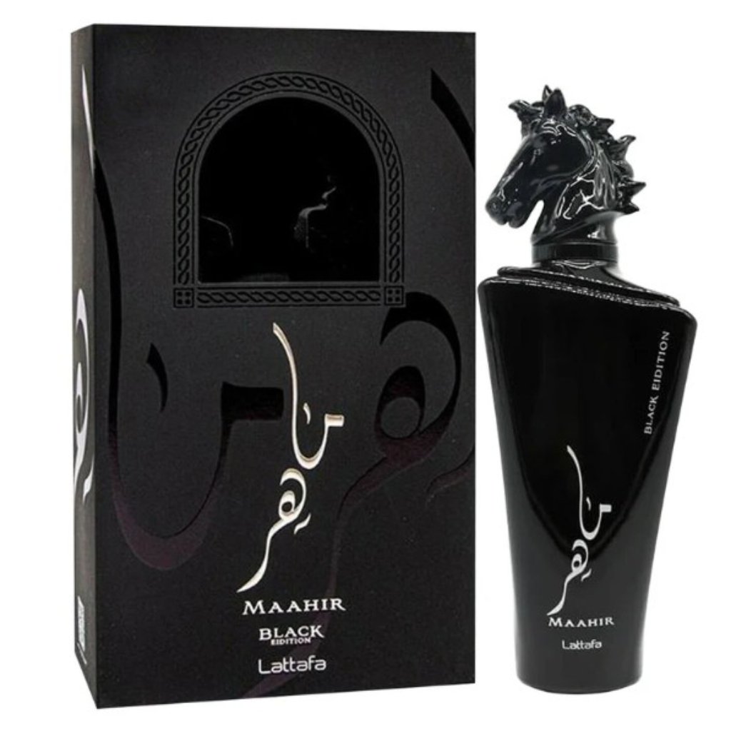Maahir Black Edition 3.4 Oz Eau De Parfum Spray (Unisex) By Lattafa